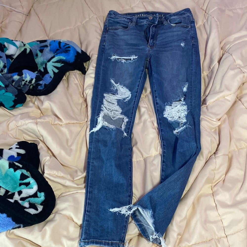 High-rise jeggings